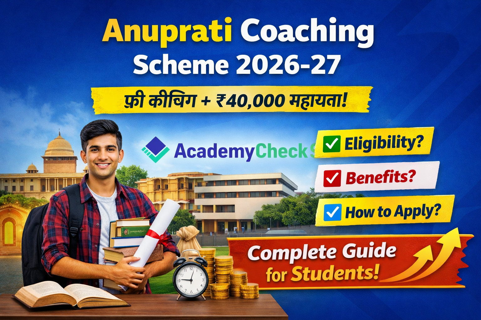 Anuprati Coaching Scheme 2026-27: Eligibility, Benefits और Apply Process पूरी जानकारी
